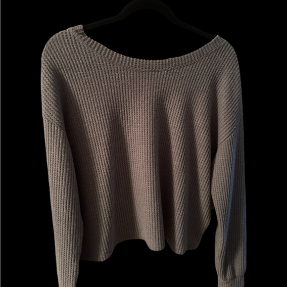Cozy Gray Knit Sweater - Picture 1 of 3